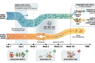 Gut Bacteria Change in 24 Hours. Feeling Better Takes 10 Weeks