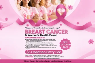 2026 Annual Breast Cancer & Women's Health Event in Wilson, NC: Saturday, October 3