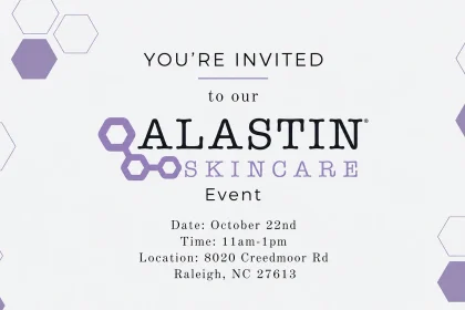 ALASTIN Skincare Event at Regenesis MD in Raleigh: Thursday, October 22
