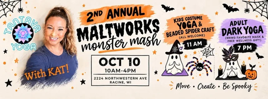 Monster Mash Yoga at Belle City Square, Racine: Oct 10, 2026
