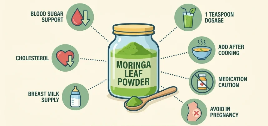 Moringa Powder Benefits, Uses and Potential Side Effects